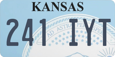 KS license plate 241IYT
