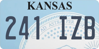 KS license plate 241IZB