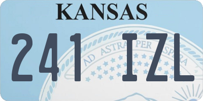 KS license plate 241IZL