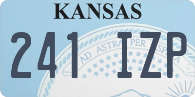 KS license plate 241IZP