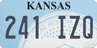 KS license plate 241IZQ