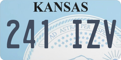 KS license plate 241IZV