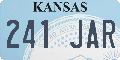 KS license plate 241JAR