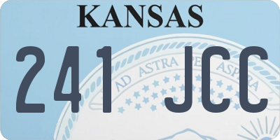 KS license plate 241JCC