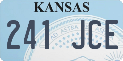 KS license plate 241JCE