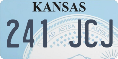 KS license plate 241JCJ