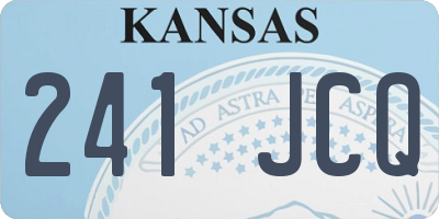 KS license plate 241JCQ