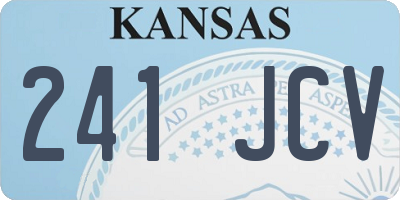 KS license plate 241JCV