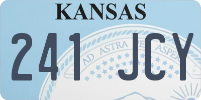 KS license plate 241JCY