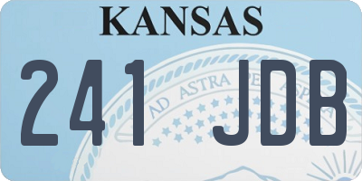 KS license plate 241JDB