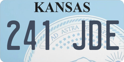 KS license plate 241JDE