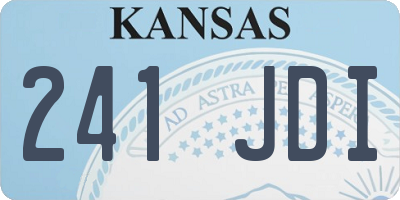 KS license plate 241JDI