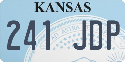 KS license plate 241JDP