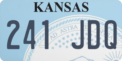 KS license plate 241JDQ