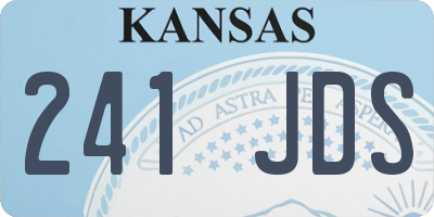 KS license plate 241JDS