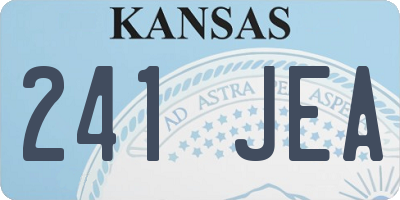 KS license plate 241JEA