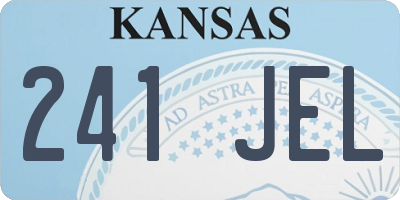 KS license plate 241JEL