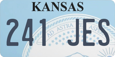 KS license plate 241JES