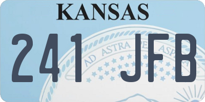 KS license plate 241JFB