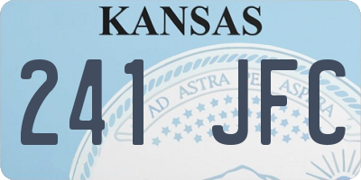 KS license plate 241JFC