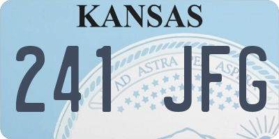 KS license plate 241JFG