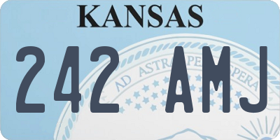 KS license plate 242AMJ