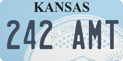 KS license plate 242AMT