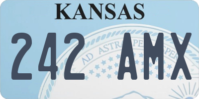 KS license plate 242AMX