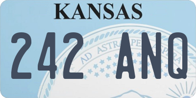 KS license plate 242ANQ