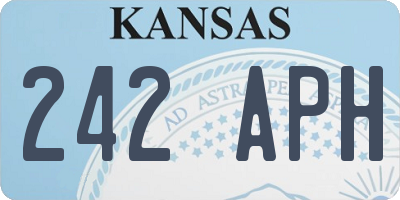 KS license plate 242APH