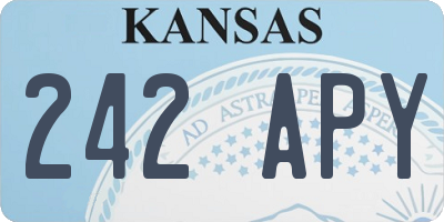 KS license plate 242APY