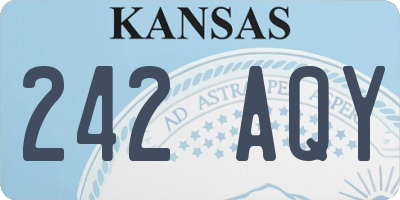 KS license plate 242AQY