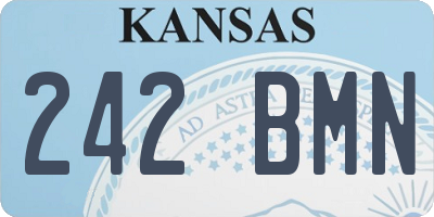 KS license plate 242BMN