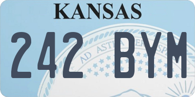 KS license plate 242BYM