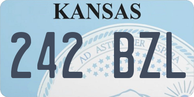 KS license plate 242BZL
