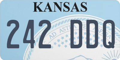 KS license plate 242DDQ