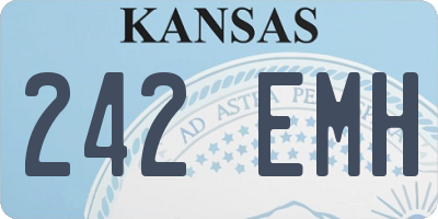 KS license plate 242EMH
