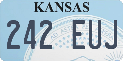 KS license plate 242EUJ