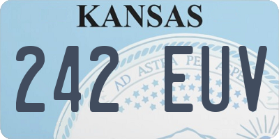KS license plate 242EUV