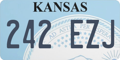 KS license plate 242EZJ
