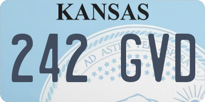 KS license plate 242GVD