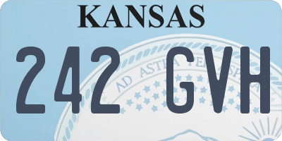KS license plate 242GVH