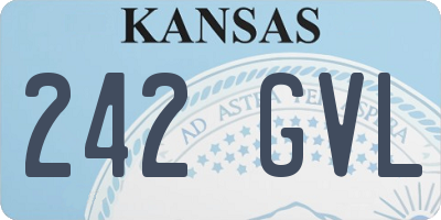 KS license plate 242GVL