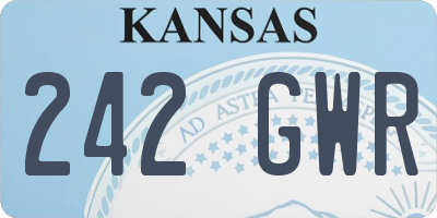 KS license plate 242GWR