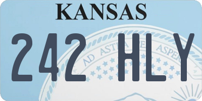 KS license plate 242HLY
