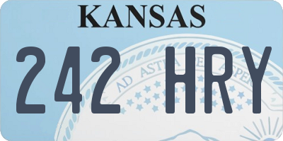 KS license plate 242HRY