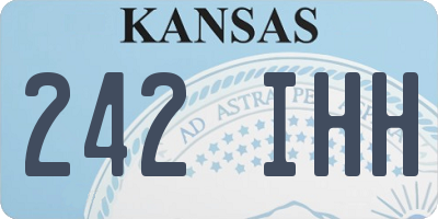KS license plate 242IHH