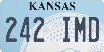 KS license plate 242IMD