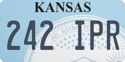 KS license plate 242IPR