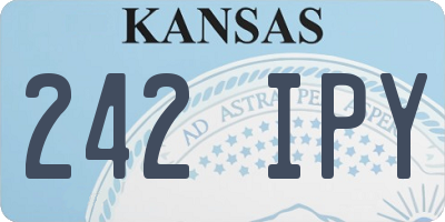 KS license plate 242IPY